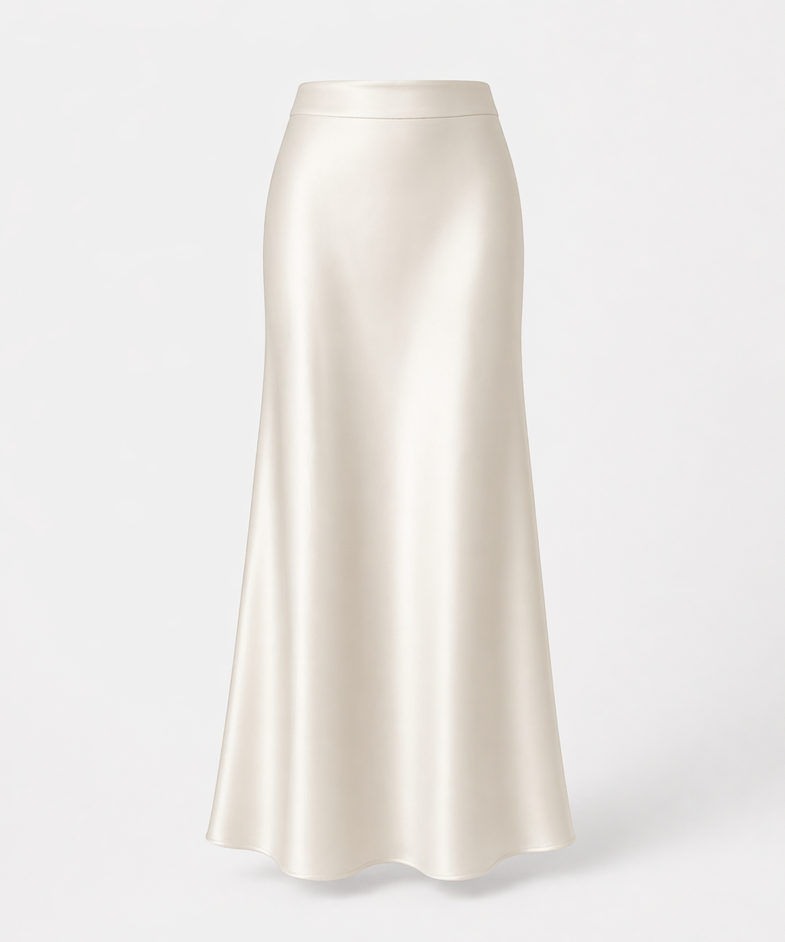 High Waist Satin Maxi Skirt